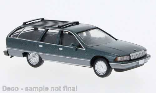 1991 Chevrolet Caprice Station Wagon, Metallic Green, Gray - Assembled - PCX870454 : HO