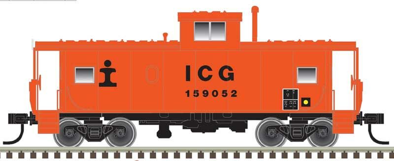 Standard-Cupola Caboose Illinois Central Gulf 199053 - 20006233 : HO