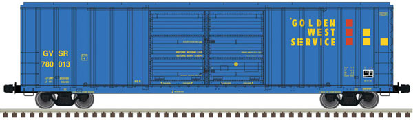 52' FMC 5503 Double-Door Boxcar Golden West Service GVSR 780002 - 20006294 : HO