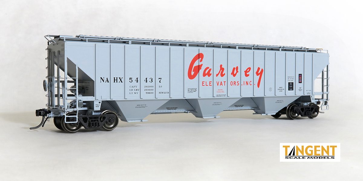 Pullman-Standard PS-2CD 4750 3-Bay Covered Hopper NAHX 54422 Garvey Grain - 2004102 : HO