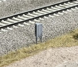 Trackside Shunt Box Gray 4-Pack - MAC200 : HO