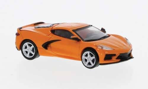 2020 Chevrolet Corvette (C8) Stingray - Assembled -- Orange, Black - PCX870675 : HO