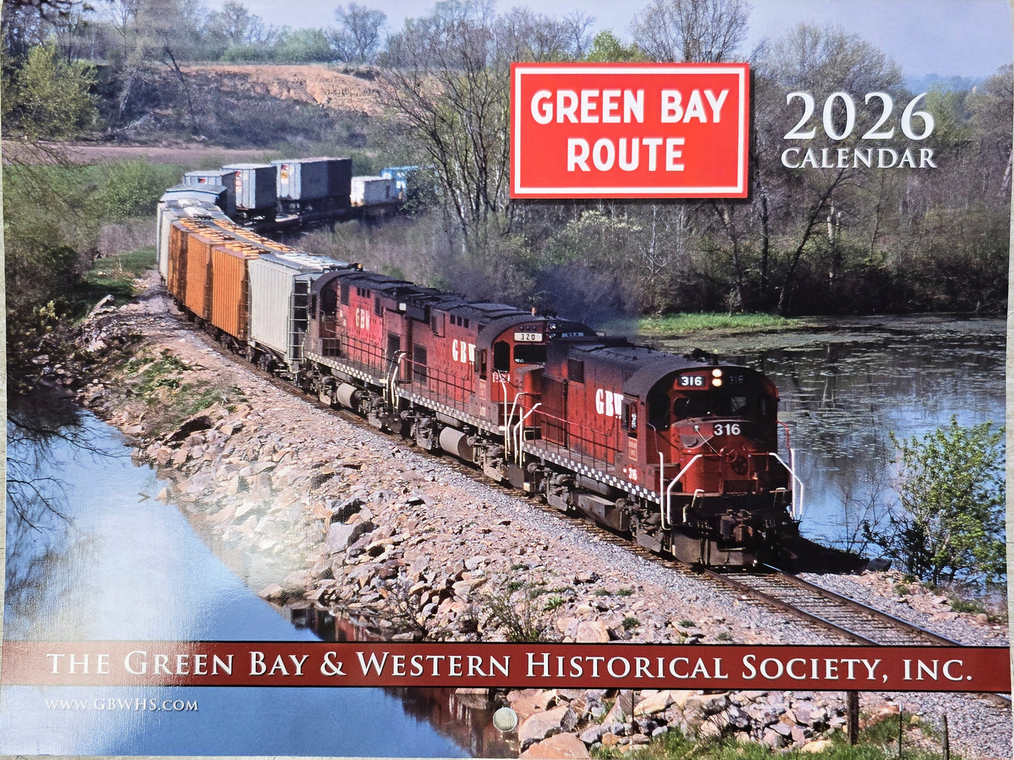 Green Bay Western Historical Society 2026 Calendar - GBW2026