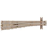 Code 55 Turnout, Nickel-Silver Rail, Brown Ties -- No.7 Left Hand - 2052 : N