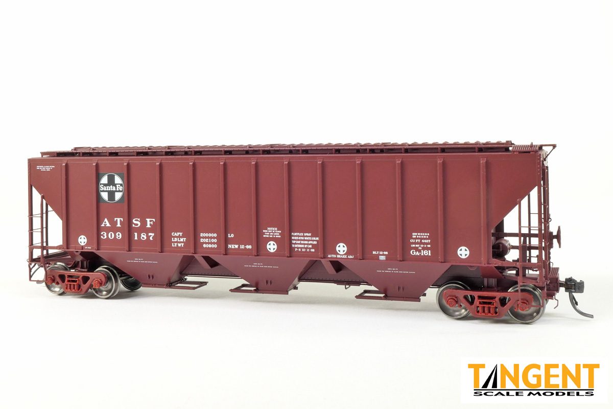 PS4427 High Side 3-Bay Covered Hopper - Atchison Topeka & Santa Fe-2102603 : HO