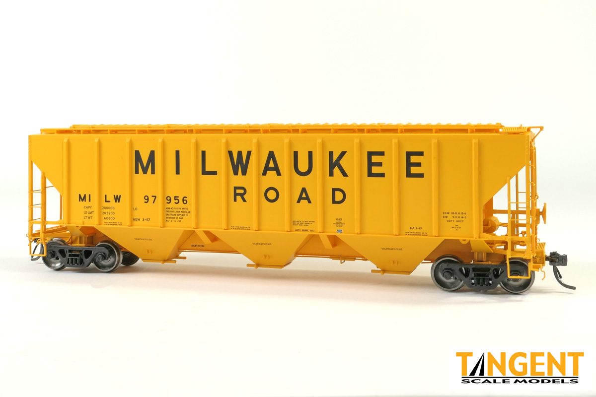 PS4427 High Side 3-Bay Covered Hopper Milwaukee Road MILW 97971 21036-09 : HO
