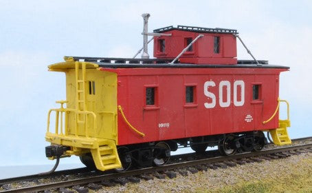 26' Soo Line Caboose Original Siding Arched Roof Undecorated KIT w/Decals - 210902 : HO