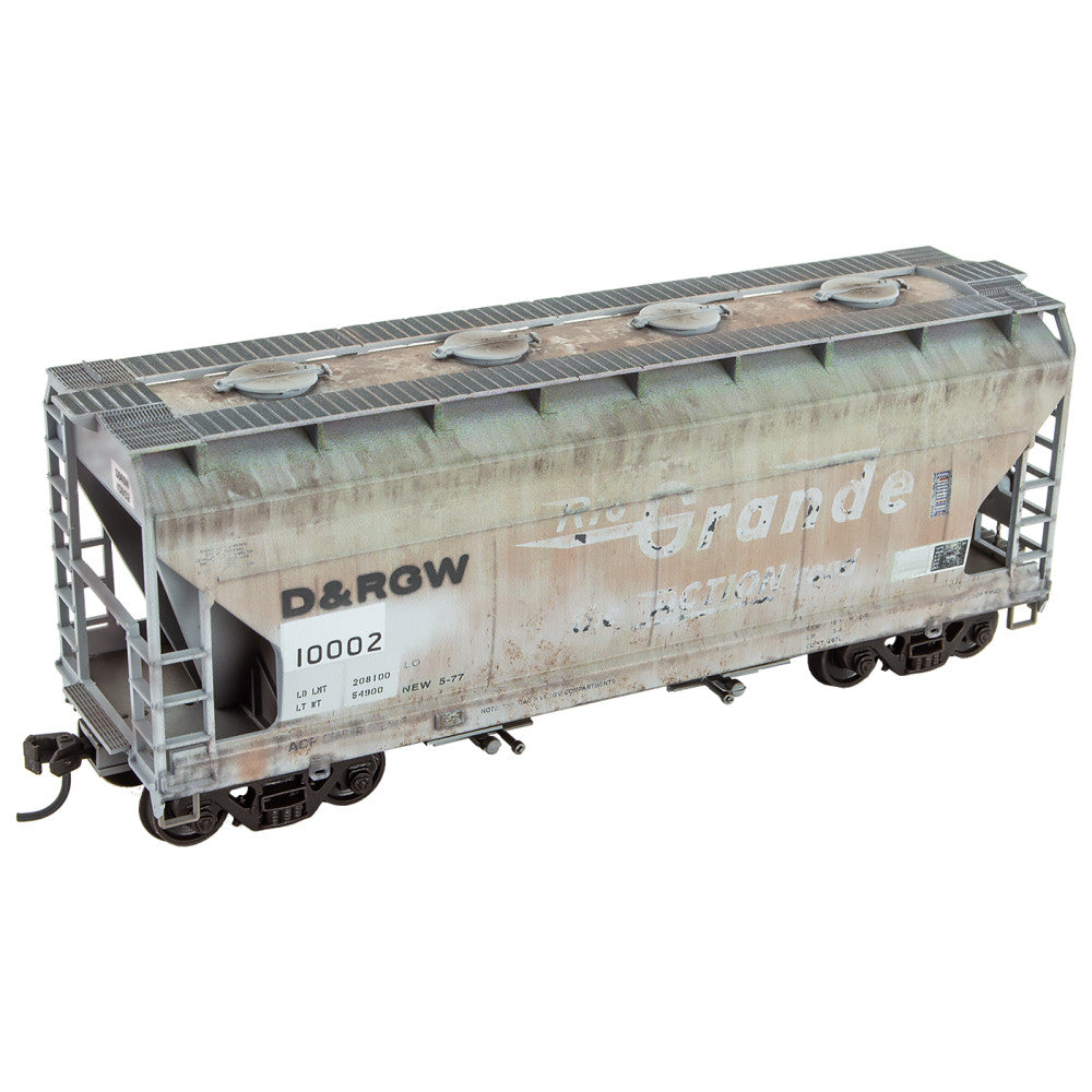 ACF 2-Bay Covered Hopper D&RGW Rd# 10002 Weathered Kit - 2200006 : HO