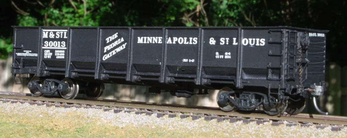 41' General Service Drop Bottom Gondola Minneapolis & St. Louis M&STL Undecorated KIT - 220801 : HO