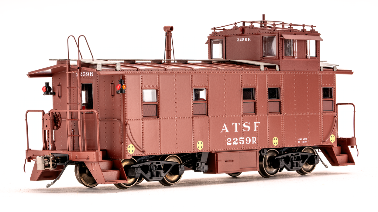 Santa Fe Peaked Roof Caboose 2259R - Radio - CB00203 : HO