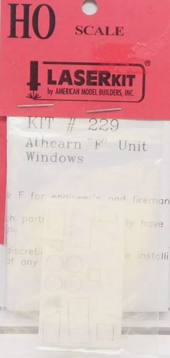 Pre-Masked Laser-Cut Acrylic Glazing Window Set for Athearn F Units - 229 : HO