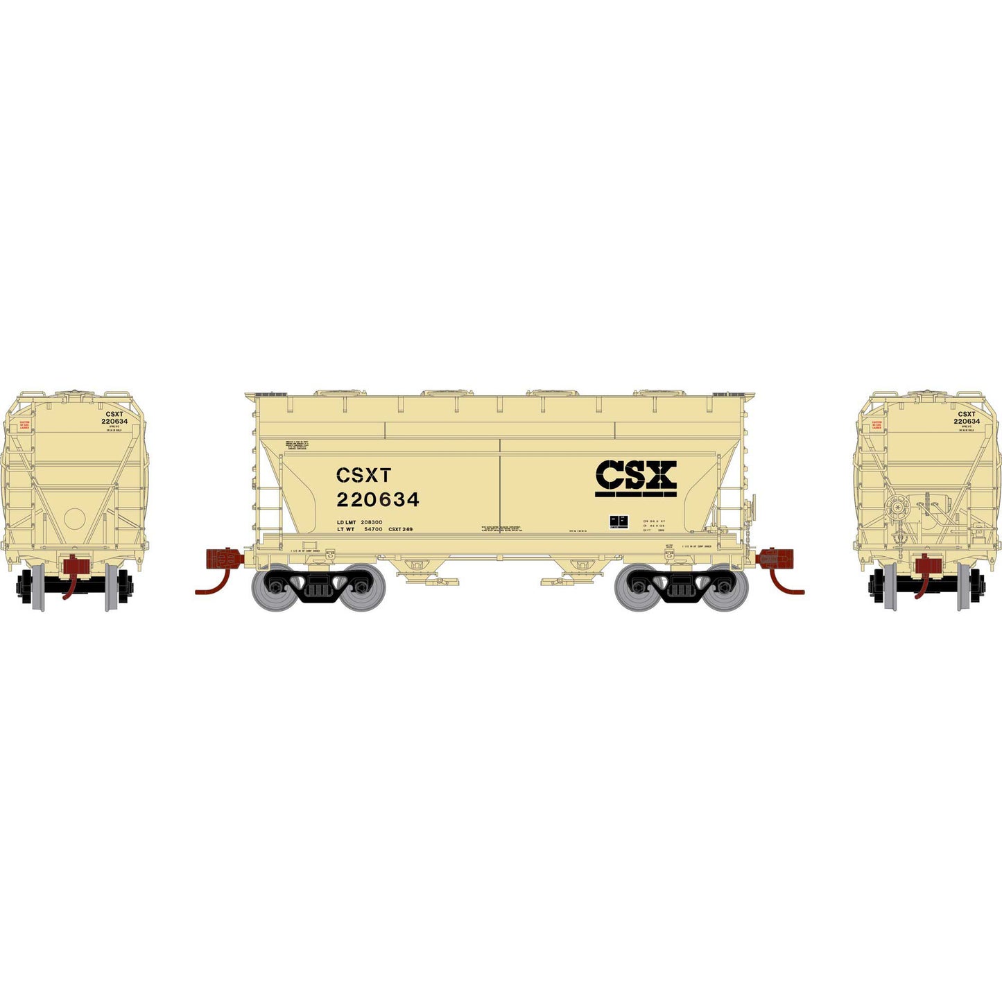 ACF 2970 2-Bay Covered Hopper CSXT 220634 - GN24680 : N