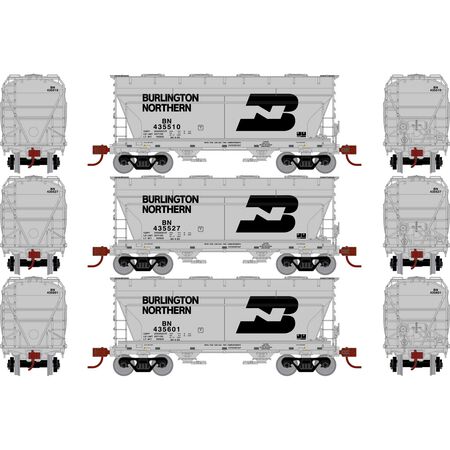 ACF 2970 2-Bay Covered Hopper BN 3-Pack-24688 : N