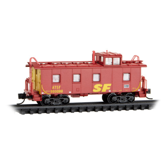 36' Riveted Steel Caboose ATSF - Rd# 999088 - 10000620 : N