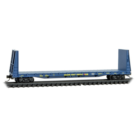 61' Bulkhead Flatcar Galveston Railroad – Golden West Service - Rd# 450038 - 05400081 : N