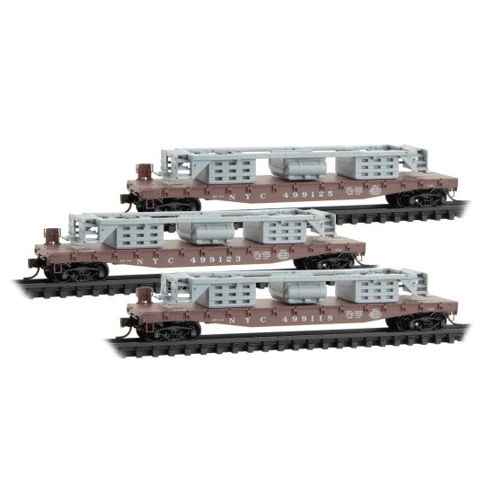 50' Flatcars New York Central with SW9 Frames 3-Pack - 98302267 : N