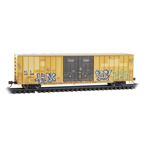 60' High-Cube Boxcar Weathered Kansas City Southern/ex-TTX - 12344150 : N