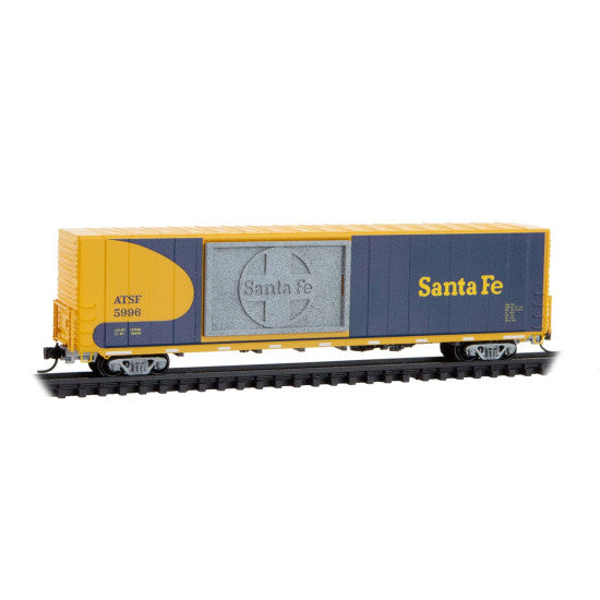 60' Boxcar Honoring Mergers of Class 1 Railroads - ATSF Rd# 5996 - 10200852 : N