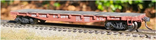 Soo Line 10 Stake Flatcar 3D Printed Kit - 250601 : HO