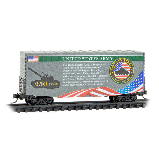 40' Hy-Cube Boxcar U.S. Army Anniversary Car - 10100841 : N