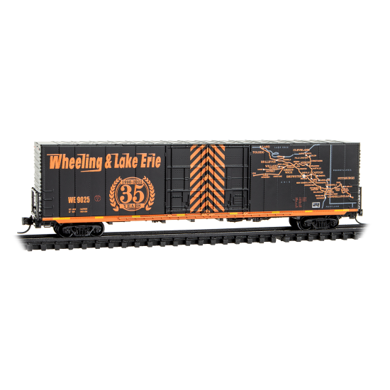 60' Boxcar Wheeling & Lake Erie 35th Anniversary Rd# 9025 - 10200330 : N