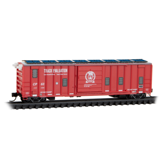 50' Rib Side Boxcar Canadian Pacific Kansas City - Track Evaluation Car Rd# 63 - 02500366 : N