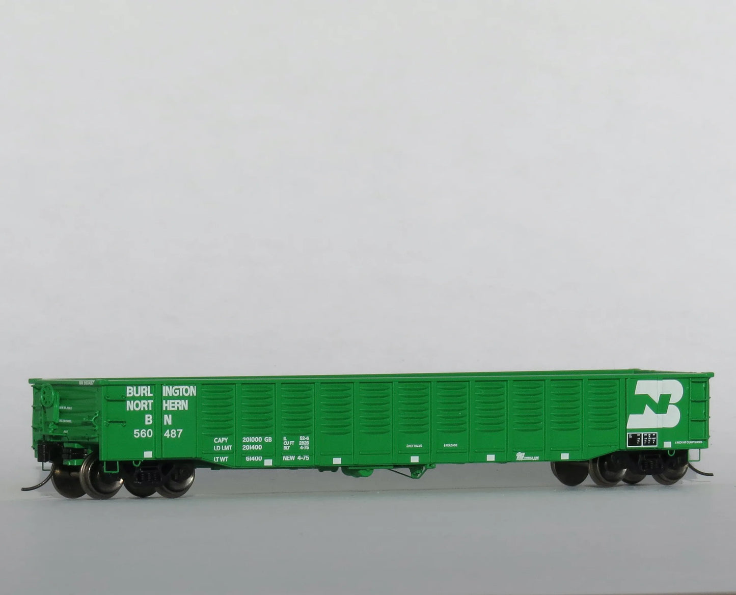 52'6" Corrugated Gondola Burlington Northern BN 560835 - 2521124 : N