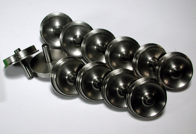 Half Axle, Inside Frame (Newer), HO, 42"/110 Wheels, 3/32" x 0.440" Axle, Athearn Geared Diesels (12/pkg.) - 371424 : HO