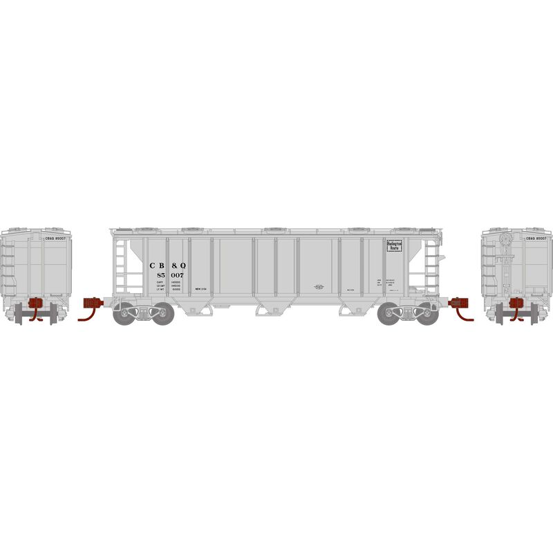 PS-2 2893 3-Bay Covered Hopper Chicago Burlington & Quincy CB&Q 85007 - 28349 : N