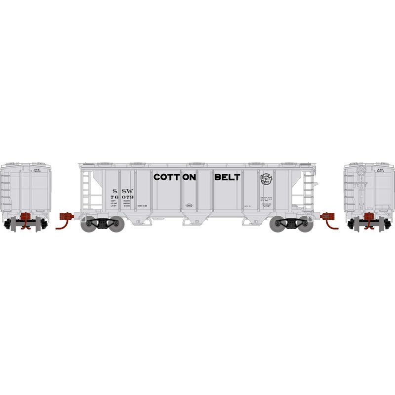 PS-2 2893 3-Bay Covered Hopper Cotton Belt SSW 76079 - 28361 : N