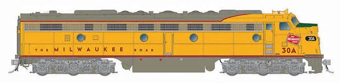 EMD E8A - Milwaukee Road 30A w/ESU Loksound Sound & DCC-28554 : HO