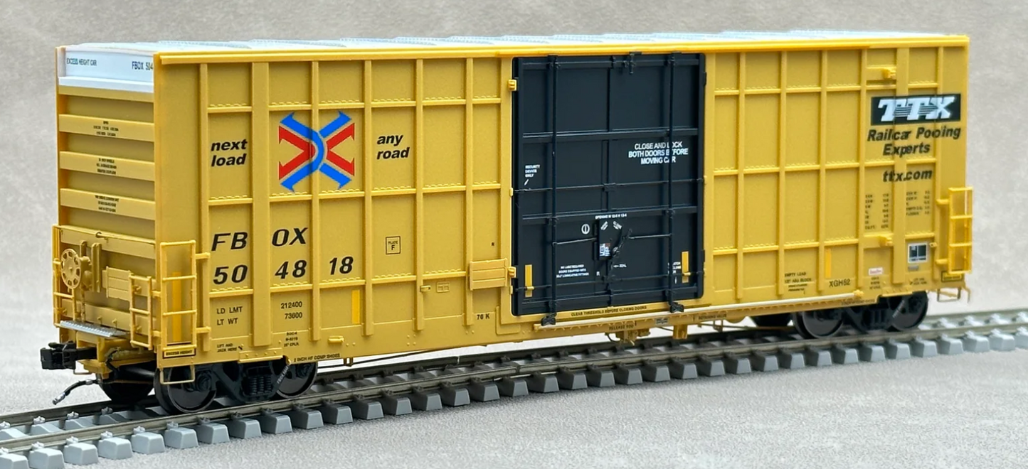 Gunderson 6276 cf 50' Plate F Boxcar 2nd Run - FBOX #504851 - 305055 : HO