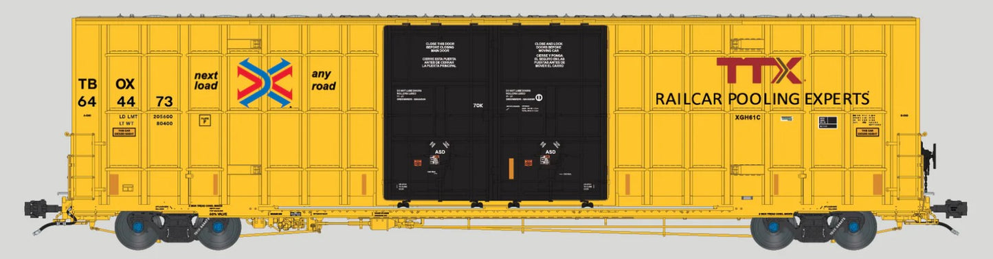 Greenbrier 7550 cf 60’ Plate F Boxcar 1st Run TBOX 644473 - 306013 : HO