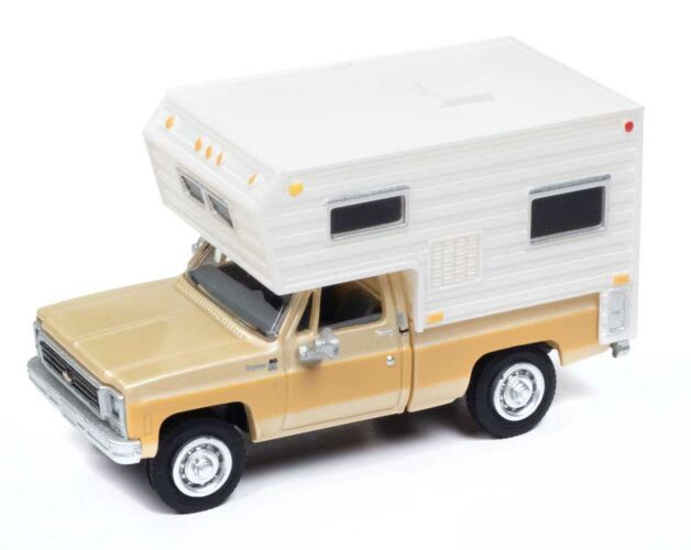 1977 Chevy Truck w/Camper Neutral, Buckskin - 30673 : HO