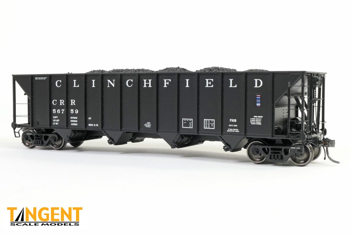 Bethlehem Steel 3350 cuft Quad Coal Hopper Clinchfield CRR 56996 - 3201024 : HO