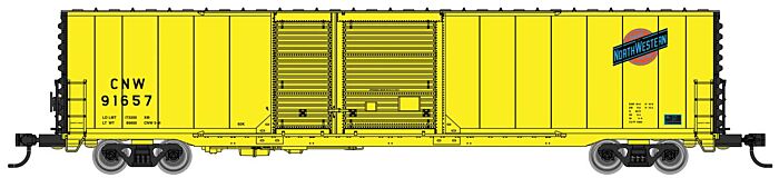 60' Pullman-Standard Auto Parts Boxcar (10' and 6' doors) - Chicago & North Western 91660 - 3226 : HO