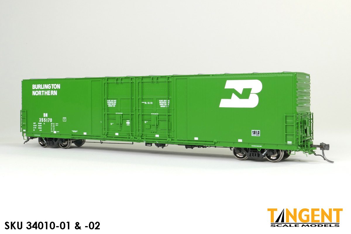 Burlington Northern (BN) “Repaint 4-1985” Thrall 5,880CuFt 60′ Double Plug Door Box Car - 34010-01 : HO