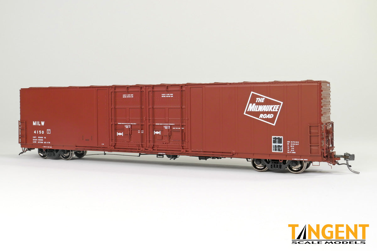 Milwaukee Road (MILW) “Repaint 6-1979” Thrall 5,880CuFt 60′ Double Plug Door Box Car #4154 - 3401603 : HO