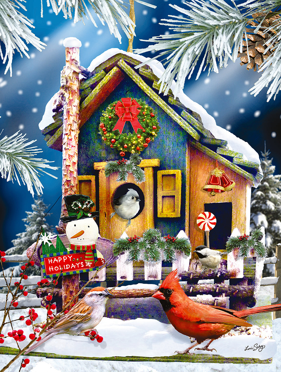 Holiday Birdhouse 500 Piece Puzzle - 34966