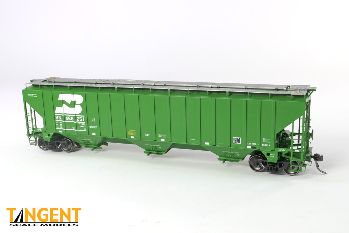 Burlington Northern (BN) “Delivery Cascade Green 8-1990” Trinity Industries Inc 4750CuFt Covered Hopper #466318 - 36011-09 : HO