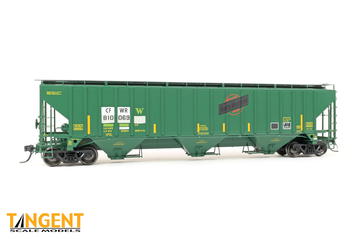 Caney Fork and Western Railroad (CFWR) “ex-CNW Restencil” 2021+ PS4750 Covered Hopper #810206 - 3636203 : HO