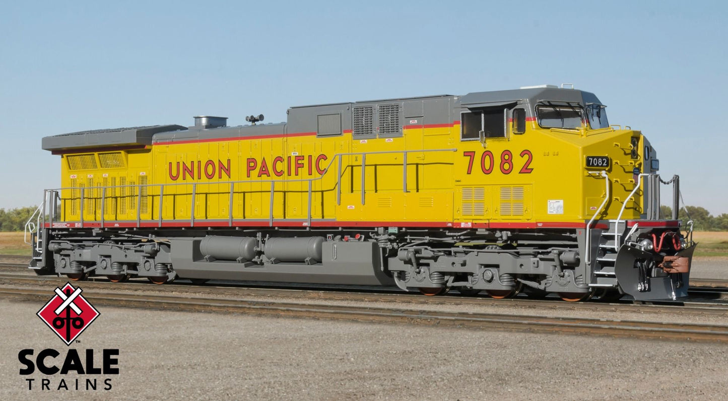 GE AC4400CW, Union Pacific 7113 w/DCC & ESU Loksound Sound - Red Sill Stripe - 38493 : HO