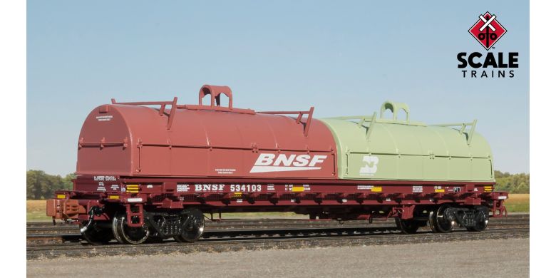 48' Thrall 2-Hood Coil Steel Car, BNSF Mismatched Hoods #534103 - 38667 : N
