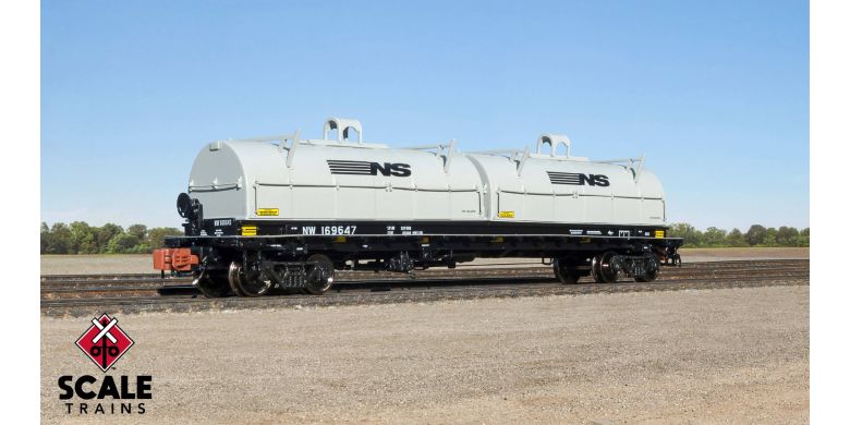 48' Thrall 2-Hood Coil Steel Car, Norfolk & Western Mismatched Hoods #169672 - 38671 : N