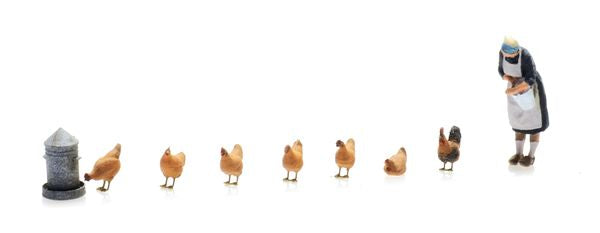 Farmer with chicken - 387514 : HO