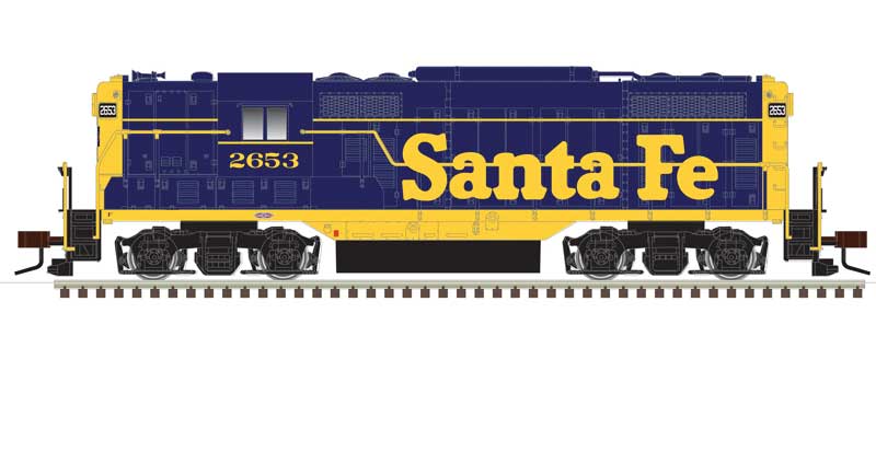 EMD GP7 PH1 w/Torpedo Tubes Santa Fe ATSF 2650 w/ESU LokSound & DCC - 40005364 N Scale (Copy)