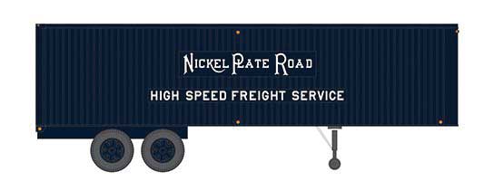 35 FT Fruehauf Integral-Post Volume Van Trailer Nickel Plate Road T-250 - 403010 : HO