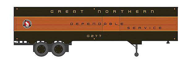 Fruehauf 40' Fluted-Side Volume Van Trailer, Side Door Great Northern GN G279 - 403041 : HO