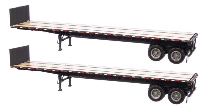 40' Flatbed Trailer 2-Pack Black - 2703 : HO