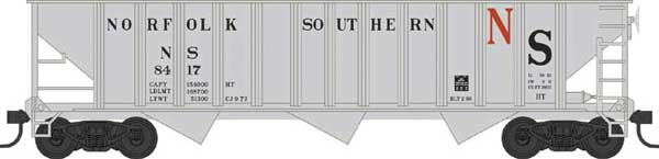 70-Ton 12-Panel 3-Bay Open Hopper Original Norfolk Southern NS 8417 - 42922 : HO